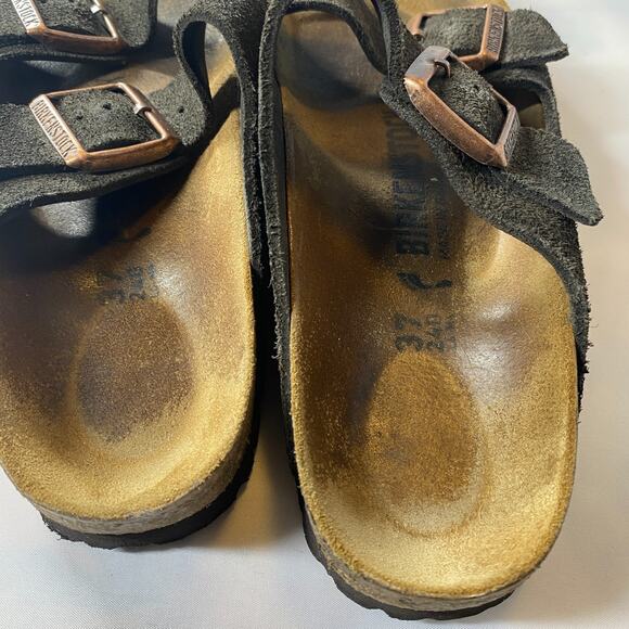 Birkenstock Arizona Brown Suede Mocha 38 EU 7-7.5 US, Wn - Picture 3 of 4